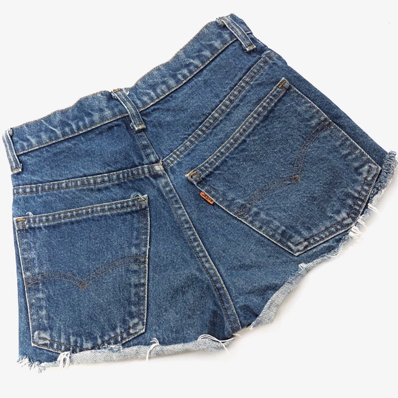 🚫SOLD•E✝️SY🚫 Levi’s Vintage Orange Tab Shorts - Picture 3 of 8